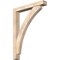 Ekena Millwork Thorton Block Smooth Bracket w/ Offset Brace, Douglas Fir, 5 1/2"W x 36"D x 48"H BKT0604X36X48THR05SDF - alternate 1
